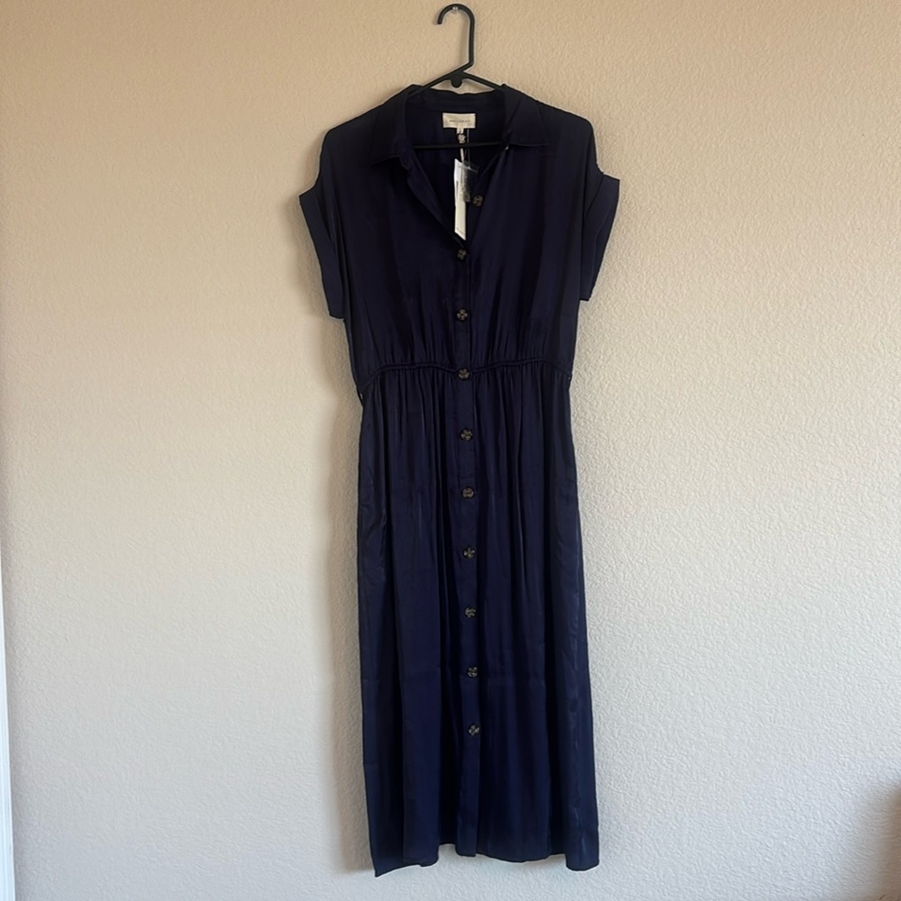 Beautiful navy button down dress
